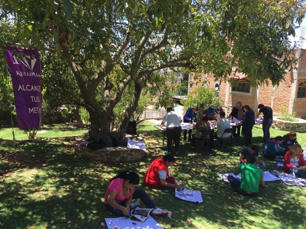 Evento en el jardín de Los Manzanos